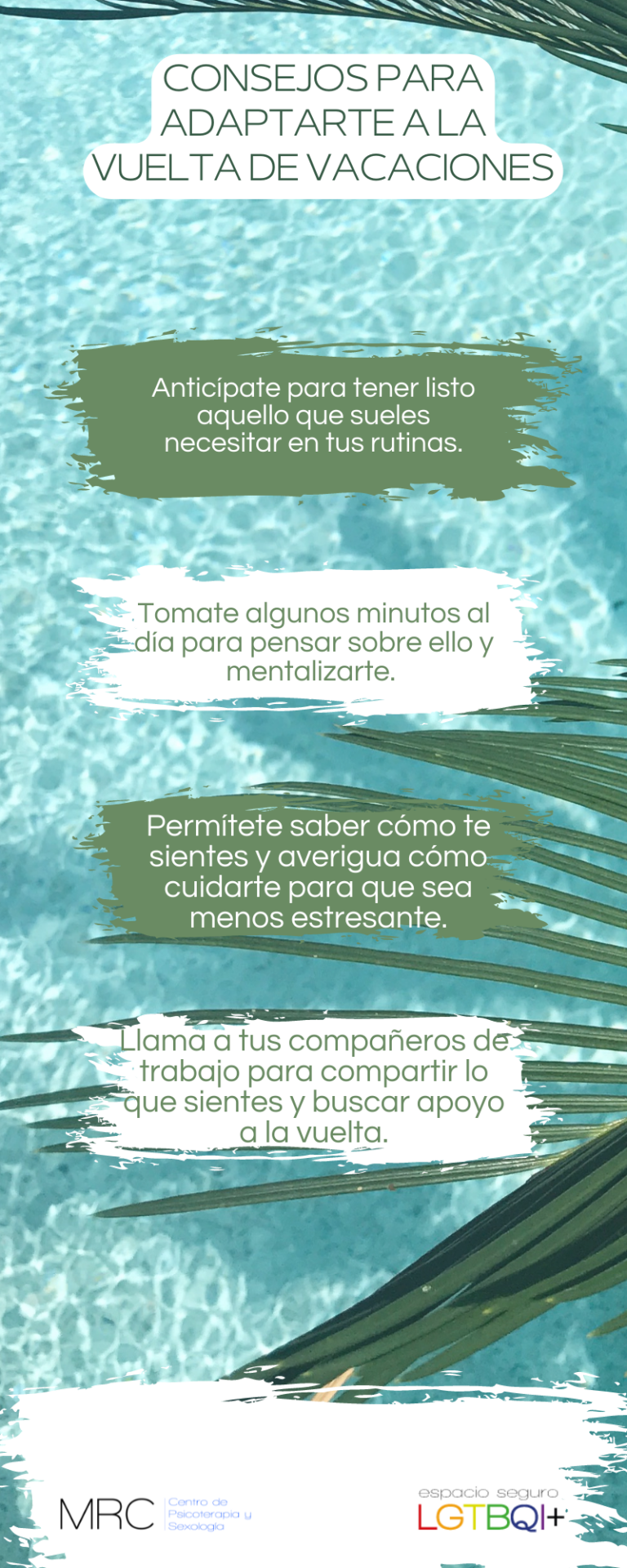 Consejos para la vuelta de vacaciones